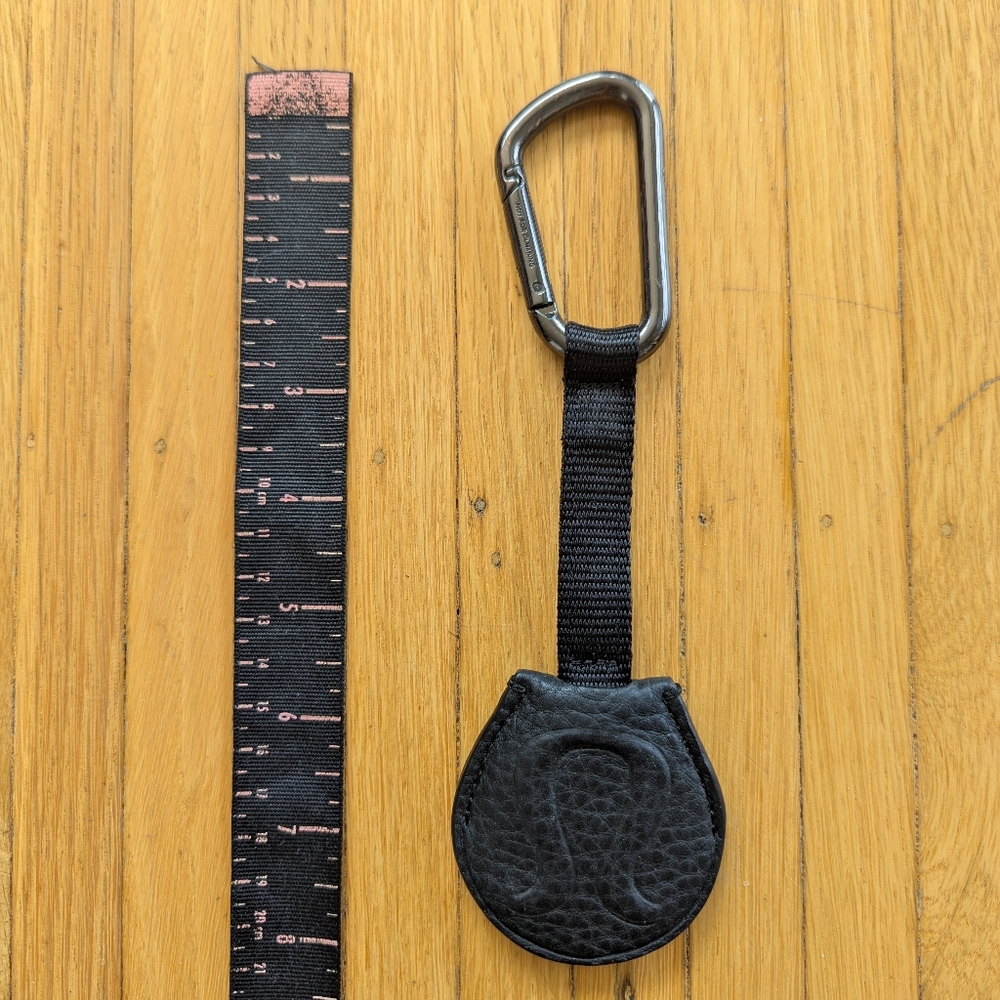 Black Lululemon Keychain Carabiner